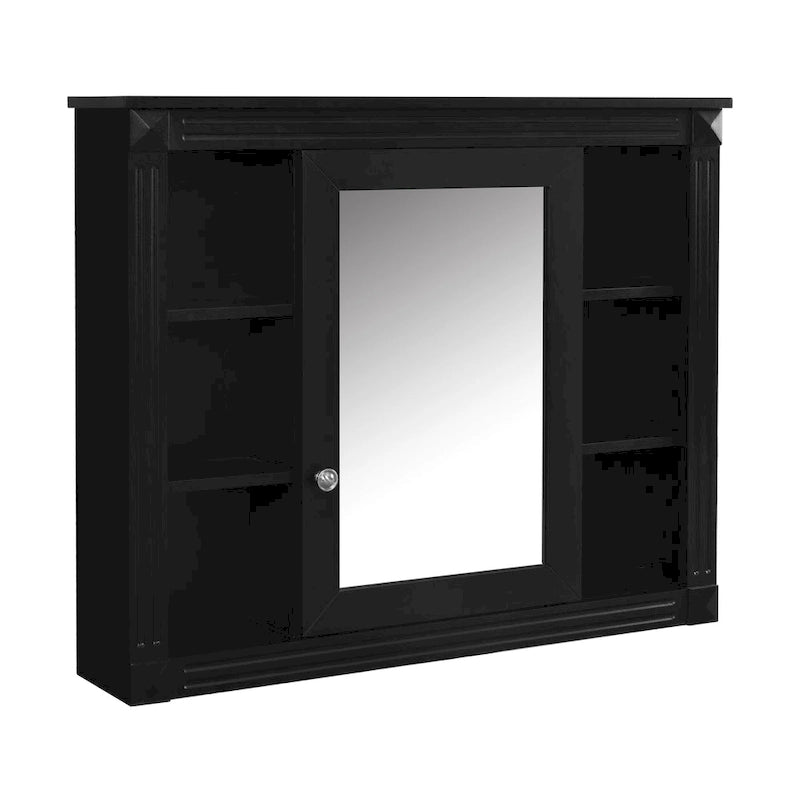 Mueble de baño de 36 con lavabo integrado, moderno armario de almacenamiento para baño con 2 puertas de cierre suave, 2 cajones y un lavabo