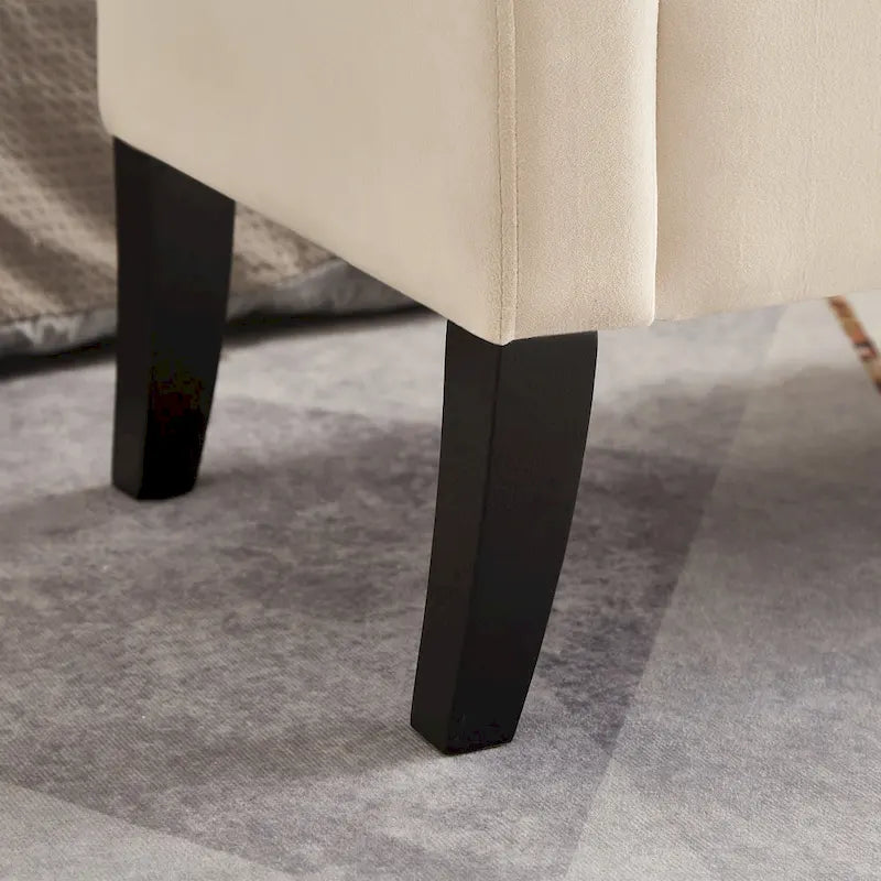 Banc de rangement avec accoudoirs pour chambre, entrée et salon