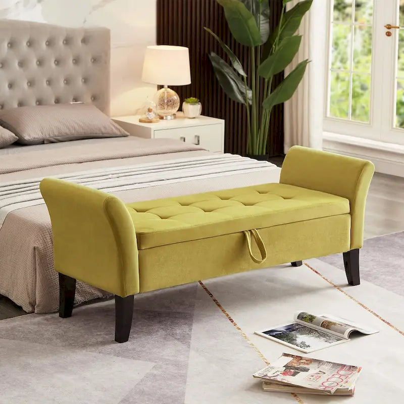 Sitzbank mit Armlehnen und Stauraum für Schlafzimmer, Eingangsbereich und Wohnzimmer