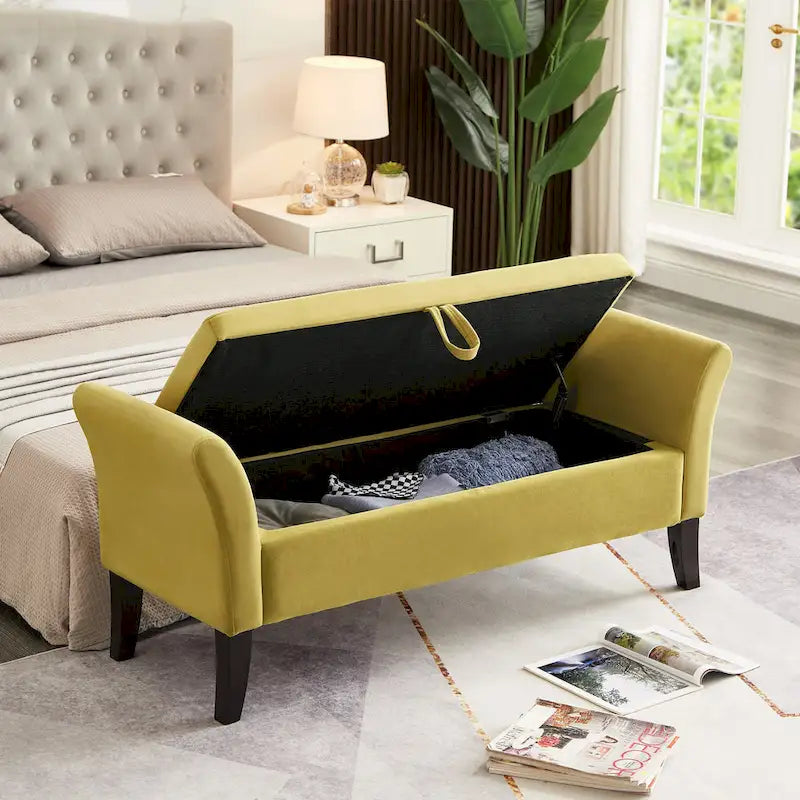 Sitzbank mit Armlehnen und Stauraum für Schlafzimmer, Eingangsbereich und Wohnzimmer