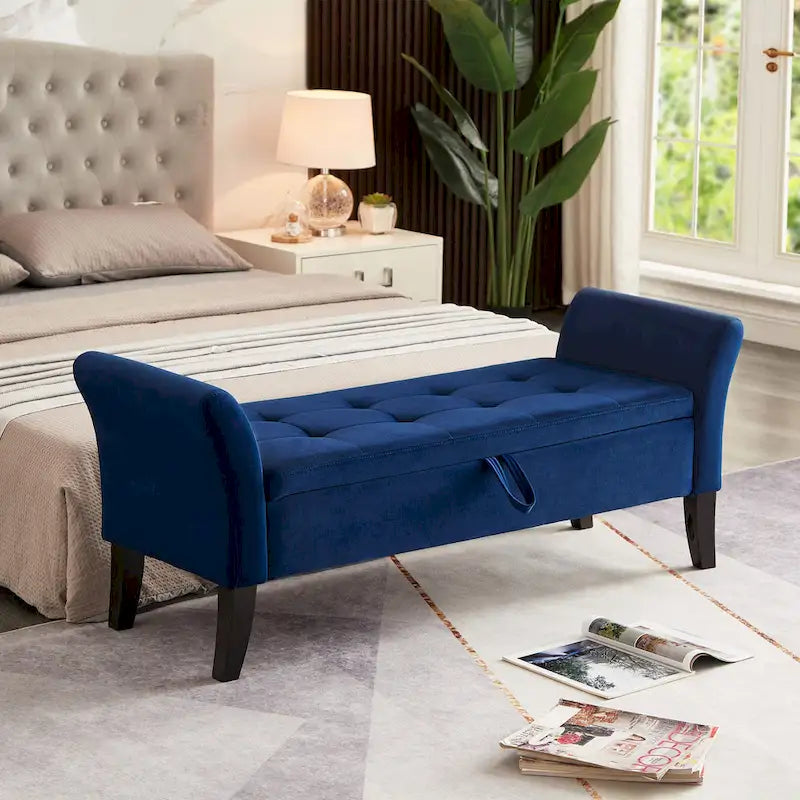 Sitzbank mit Armlehnen und Stauraum für Schlafzimmer, Eingangsbereich und Wohnzimmer