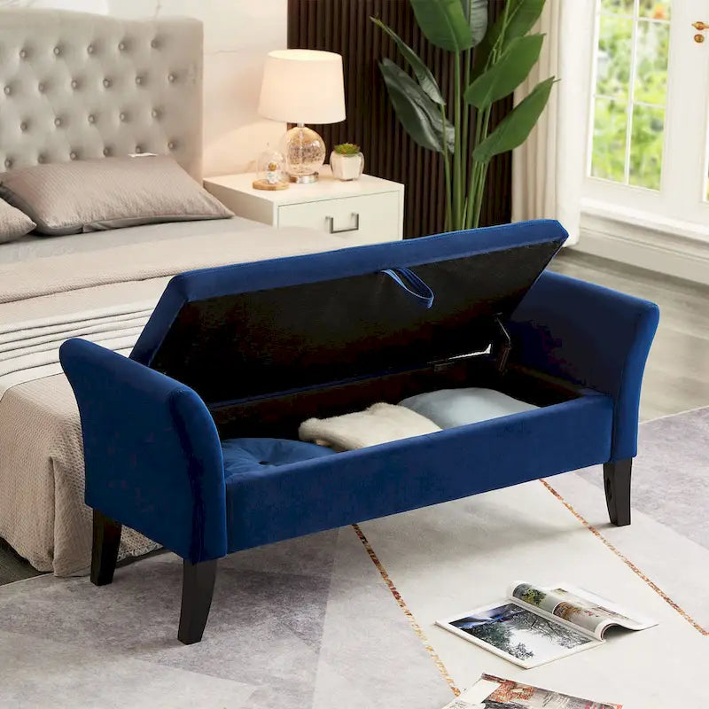 Sitzbank mit Armlehnen und Stauraum für Schlafzimmer, Eingangsbereich und Wohnzimmer