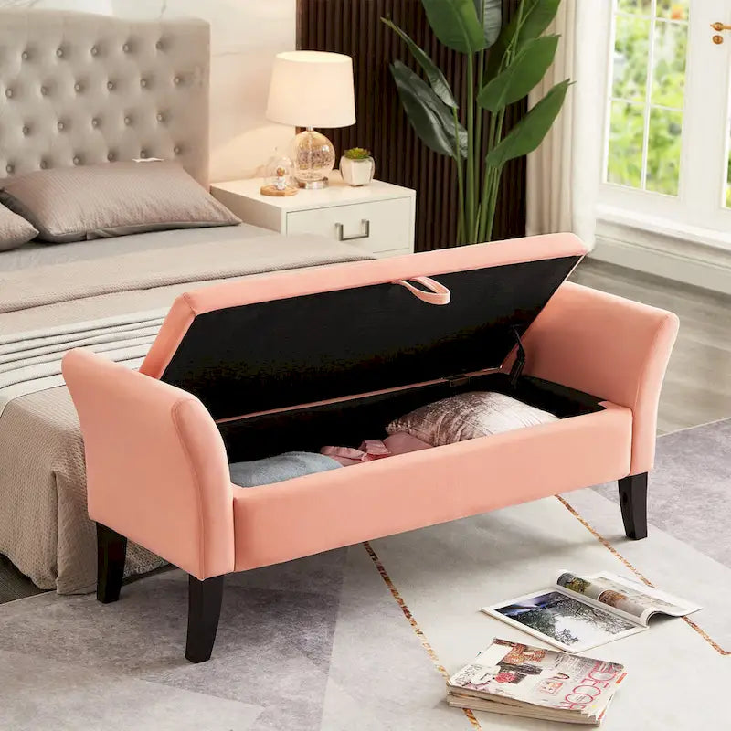 Sitzbank mit Armlehnen und Stauraum für Schlafzimmer, Eingangsbereich und Wohnzimmer