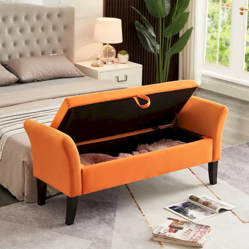 Sitzbank mit Armlehnen und Stauraum für Schlafzimmer, Eingangsbereich und Wohnzimmer