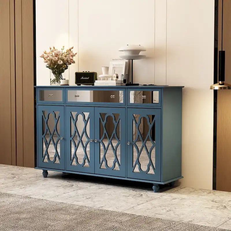 55.1 Akzentschrank mit Spiegel, Sideboard- und Buffetschrank