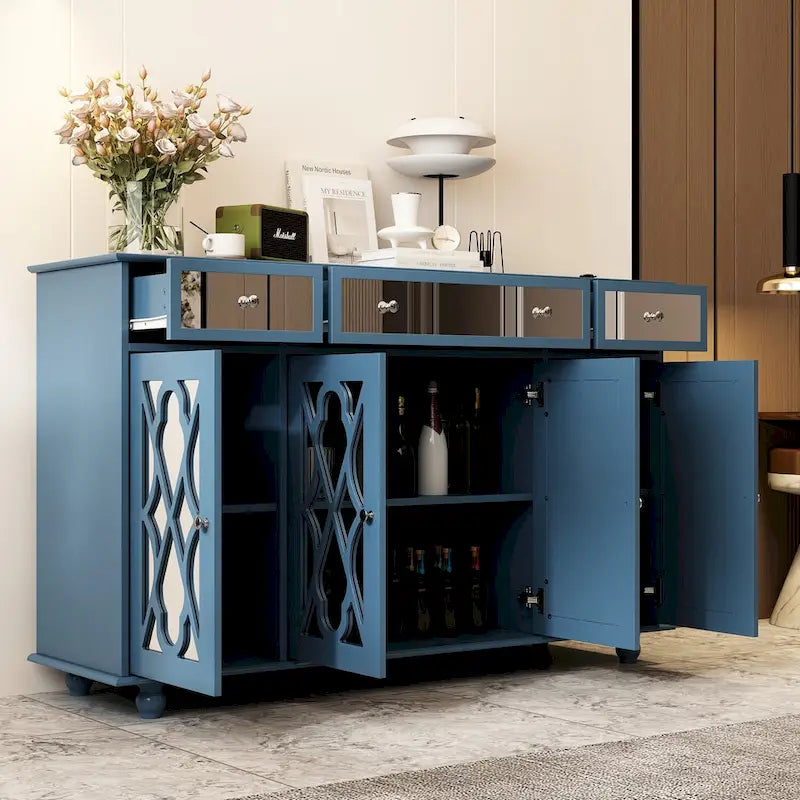 55.1 Akzentschrank mit Spiegel, Sideboard- und Buffetschrank