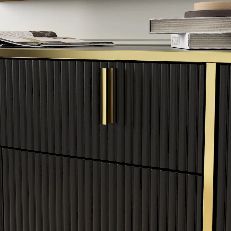 Aparador de cocina, mesa auxiliar y armario de almacenamiento decorativo para recibidor