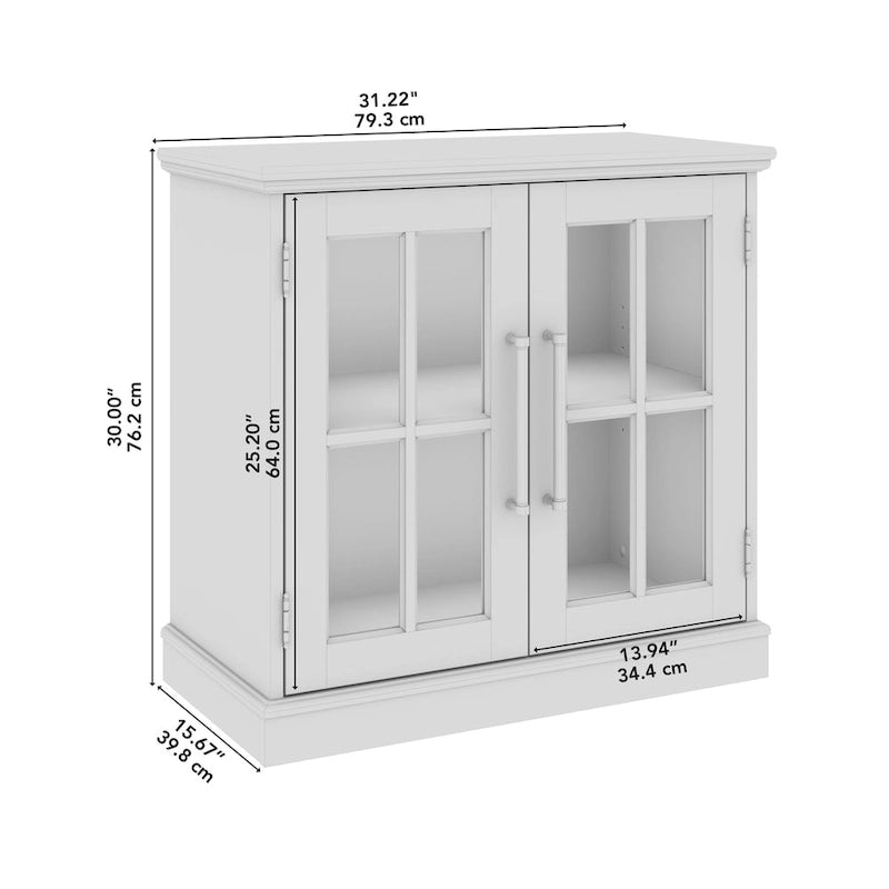 Aufbewahrungsschrank mit Glasfronten, 32W
