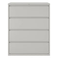 Archivador lateral con 4 cajones, gris claro