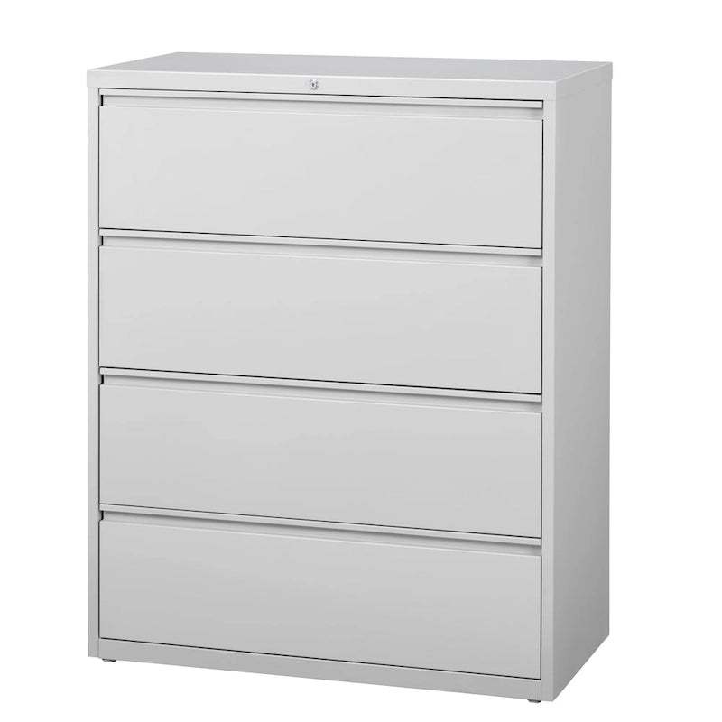 8000 Series 42 Wide 4-Drawer Lateral File Cabinet, Light Gray