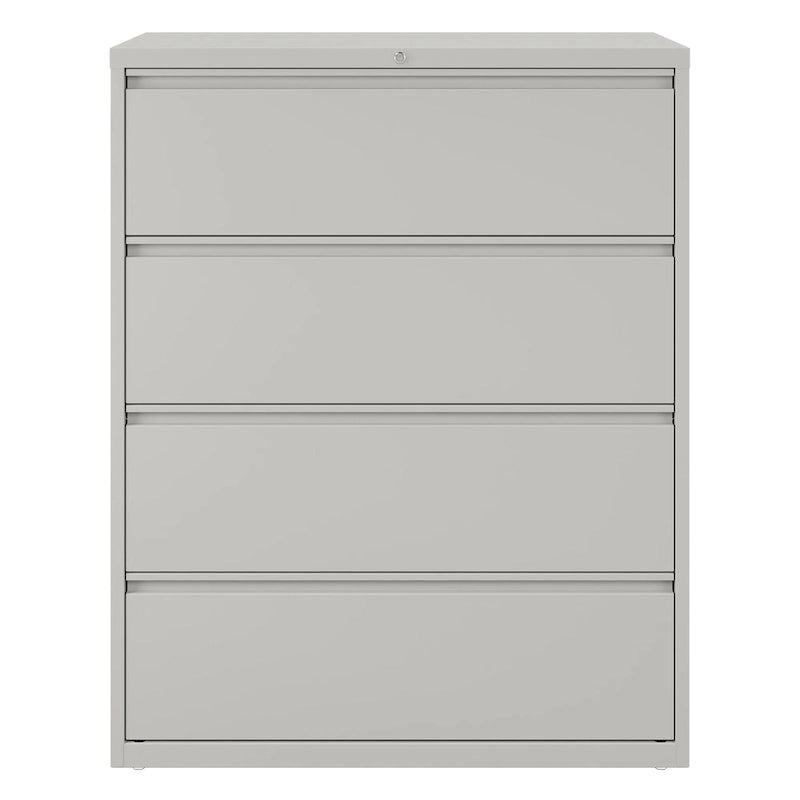 Archivador lateral con 4 cajones, gris claro