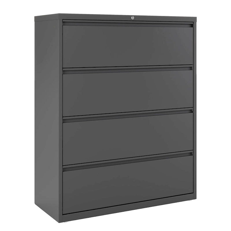 Archivador lateral con 4 cajones, gris claro