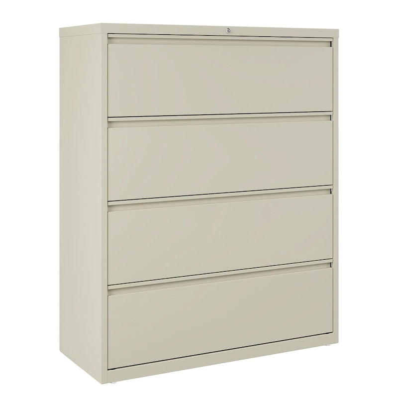 Archivador lateral con 4 cajones, gris claro