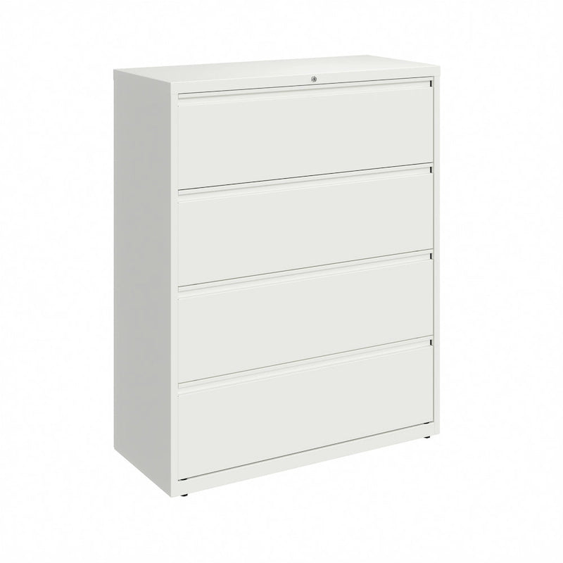 Archivador lateral con 4 cajones, gris claro