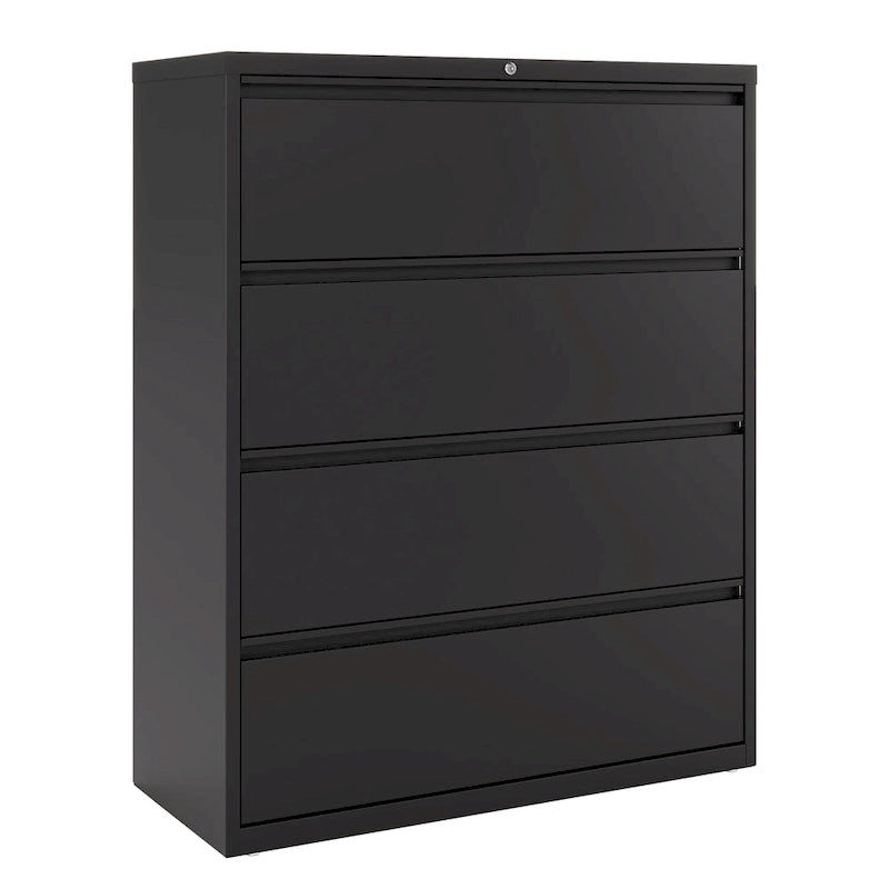 Archivador lateral con 4 cajones, gris claro