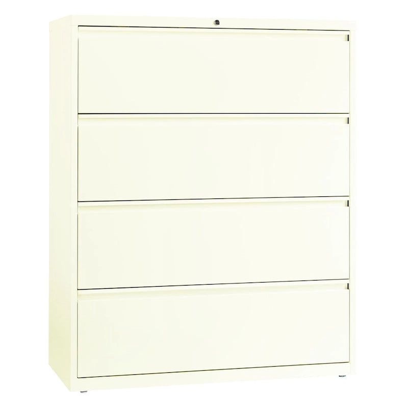 Archivador lateral con 4 cajones, gris claro