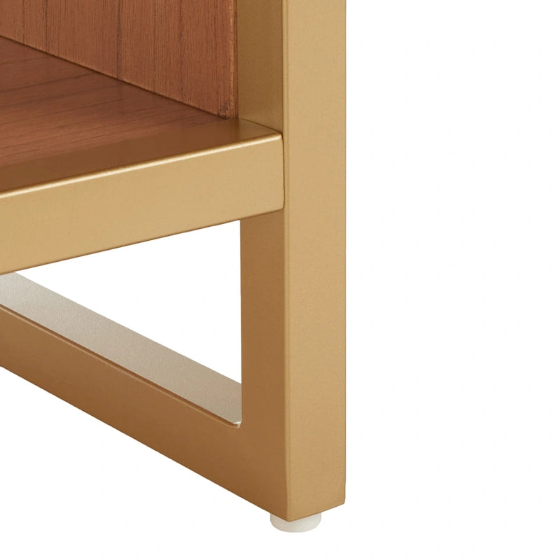 Banc avec coussin et étagère ouverte - 42 W x 15 D x 18 H - 42Wx15Dx18H