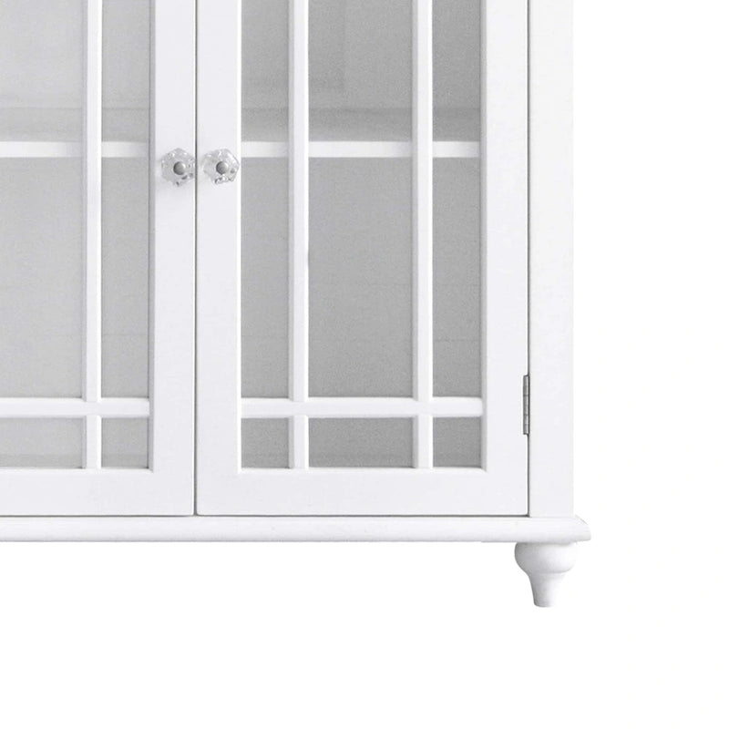 Armoire décorative autoportante à deux portes