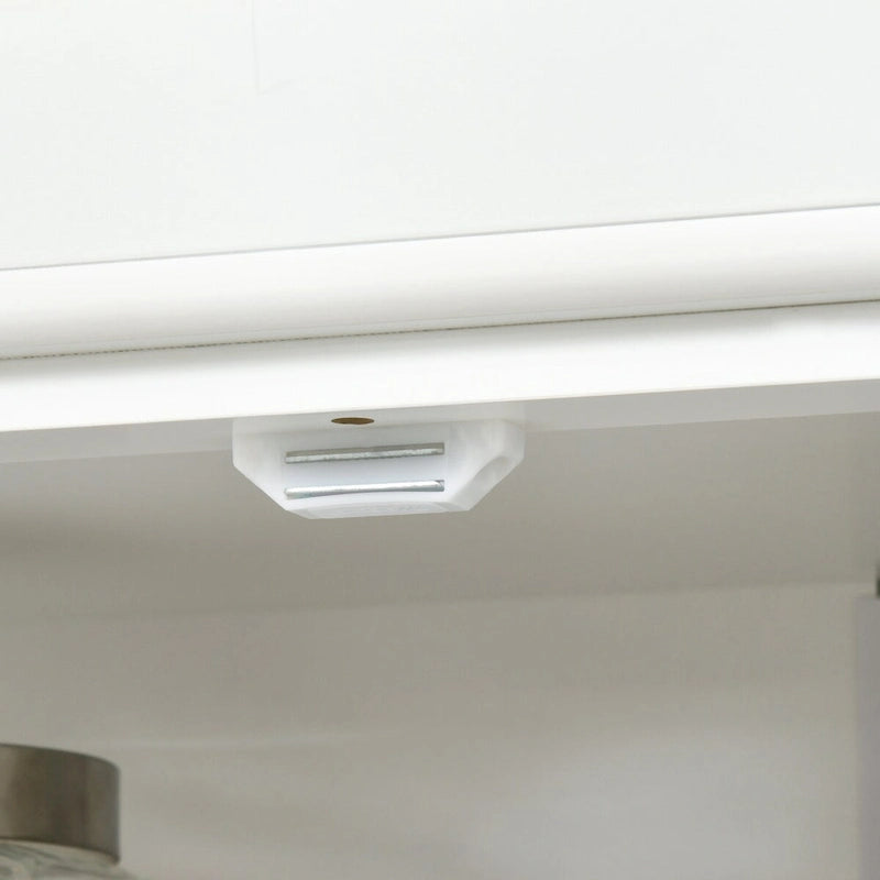 Garde-manger de cuisine de 72.5, armoire de cuisine à poser avec 4 portes et étagères réglables pour la salle à manger, MDF