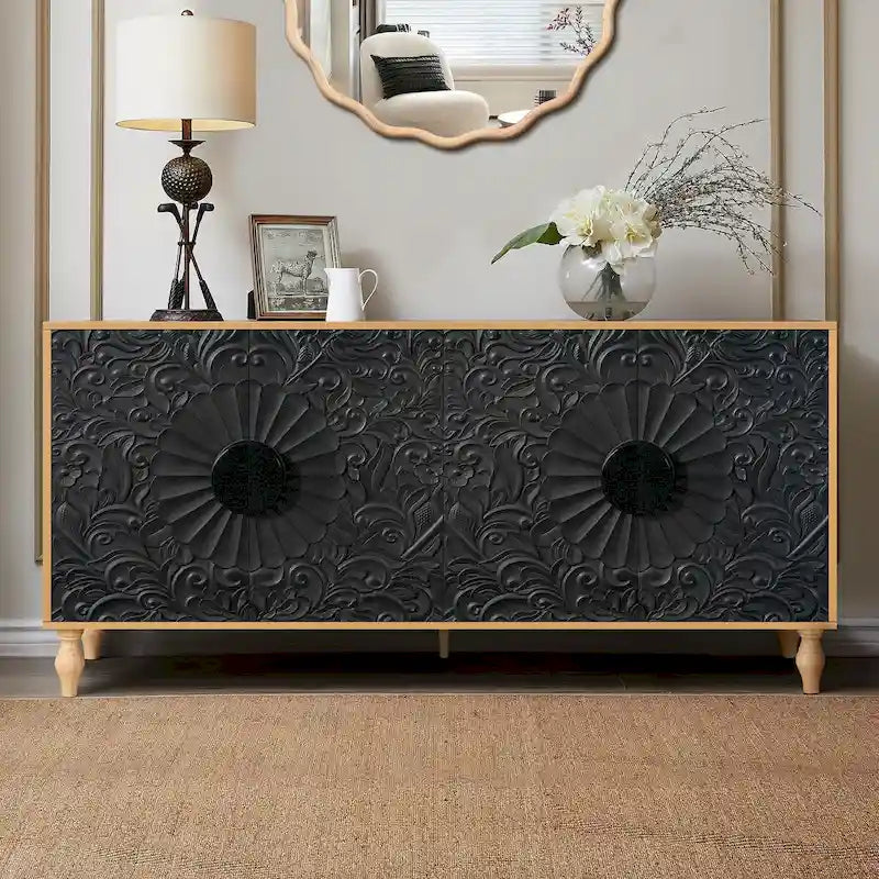 Buffet de rangement moderne de 62.99W avec 4 portes