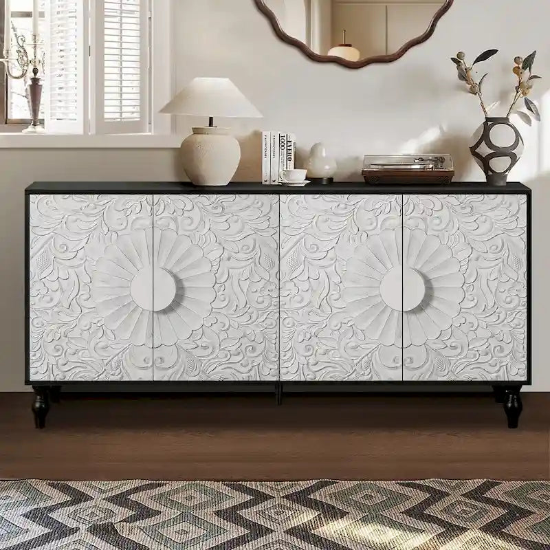 Buffet de rangement moderne de 62.99W avec 4 portes