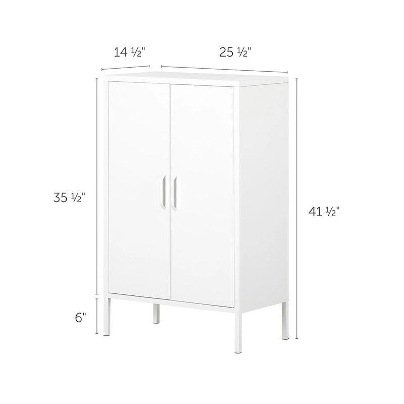 Armario de almacenamiento con 2 puertas