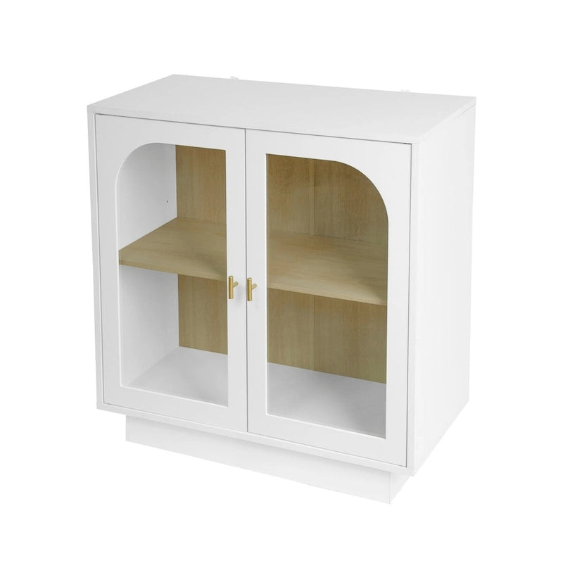 Meuble de rangement à 2 portes vitrées pour le salon, la salle à manger et le bureau d’étude