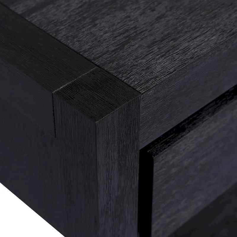 Table console d’entrée pour couloir ou salon avec 2 tiroirs et 1 étagère