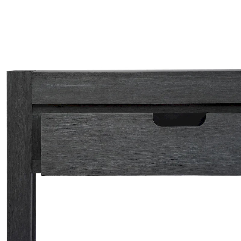 Table console d’entrée pour couloir ou salon avec 2 tiroirs et 1 étagère
