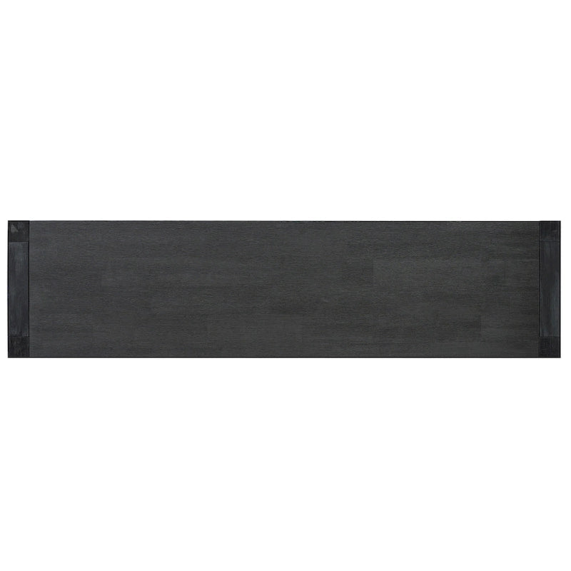 Table console d’entrée pour couloir ou salon avec 2 tiroirs et 1 étagère