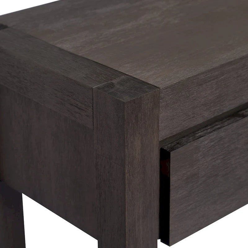 Table console d’entrée pour couloir ou salon avec 2 tiroirs et 1 étagère