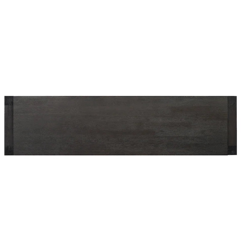 Table console d’entrée pour couloir ou salon avec 2 tiroirs et 1 étagère