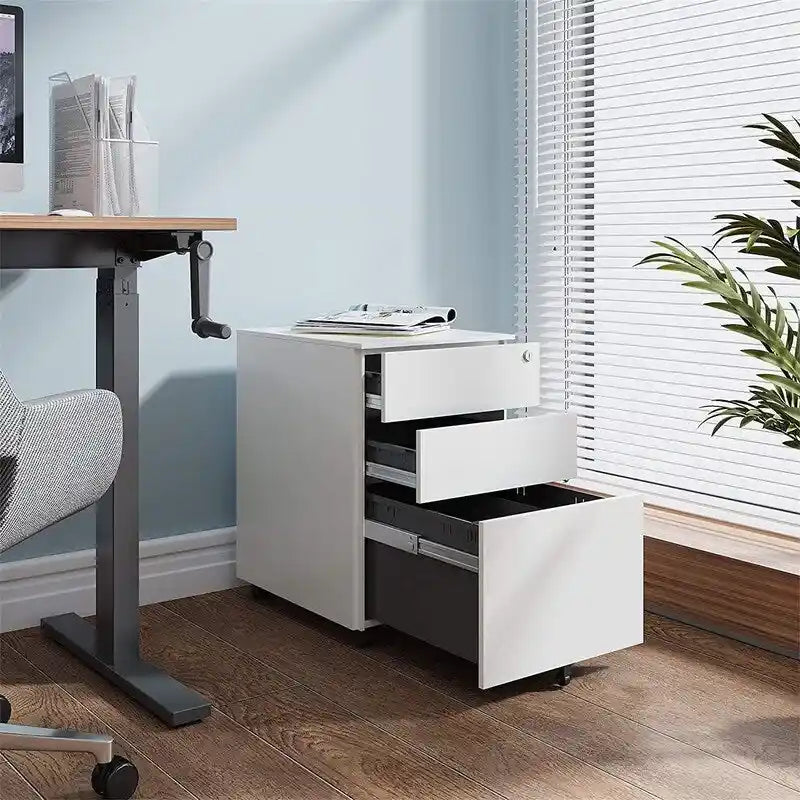 Cajonera rodante de 3 cajones para debajo del escritorio