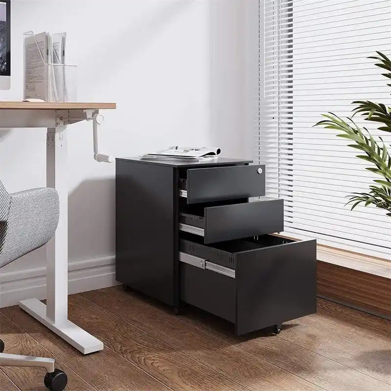 Cajonera rodante de 3 cajones para debajo del escritorio