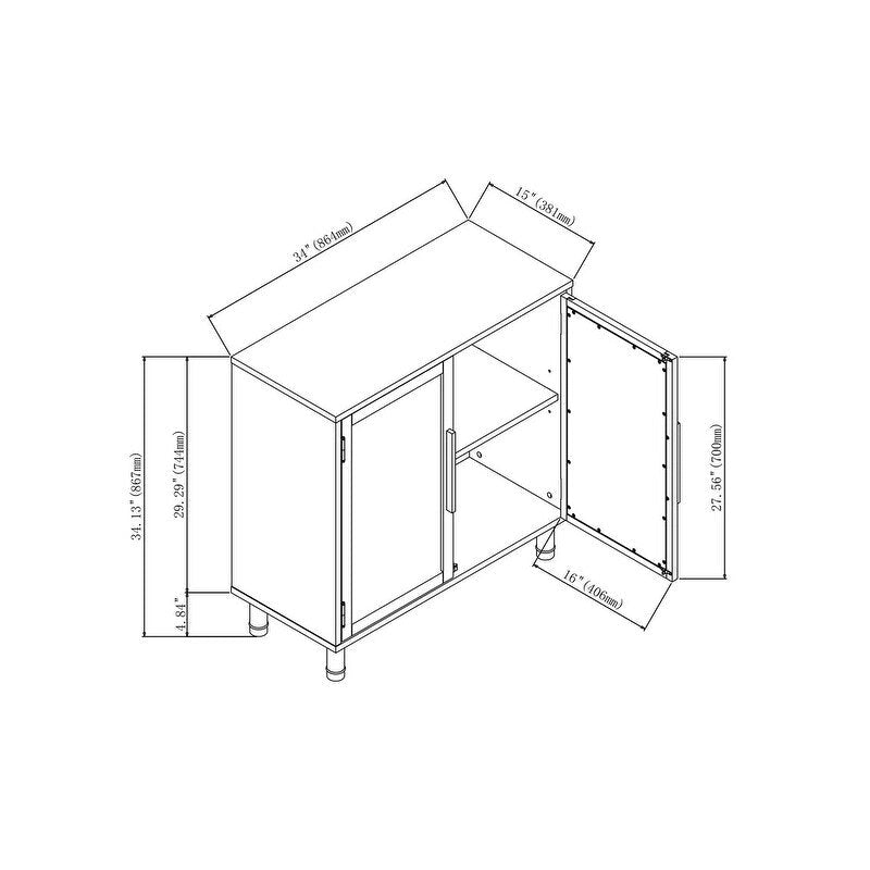 Schrank mit 2 Türen