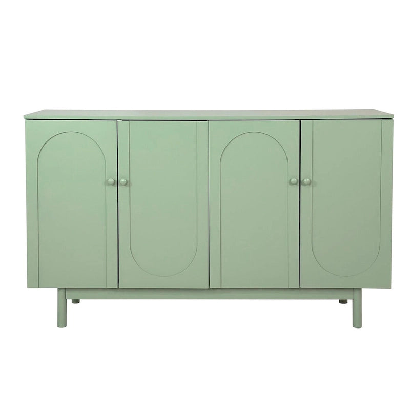 Buffet moderne et élégant à 4 portes avec décor intaglio