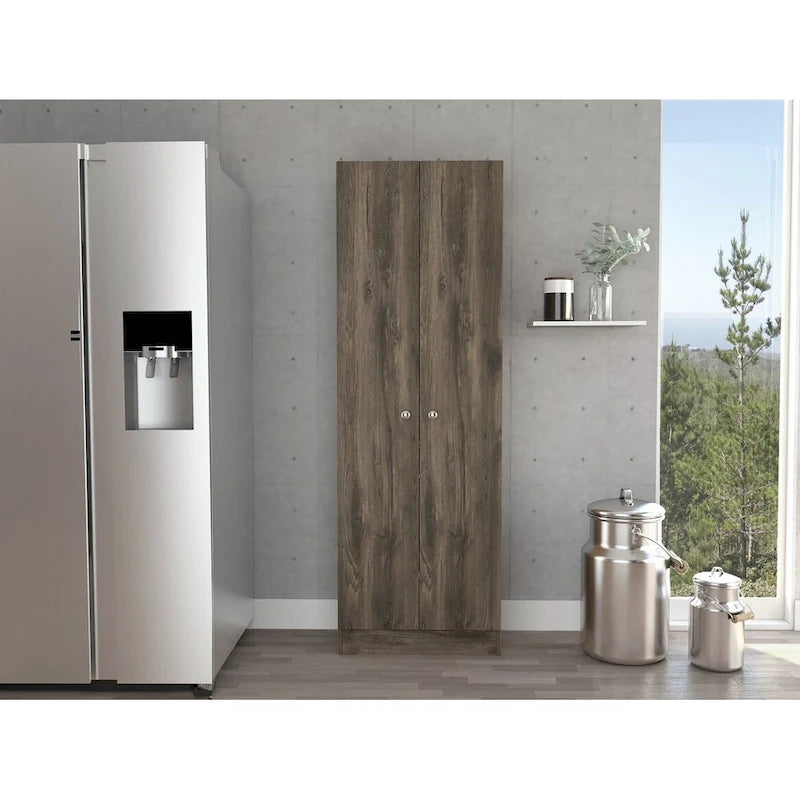 Freistehender Wäscheschrank mit 5 Einlegeböden, 23.6 in. W x 71.1 in. H