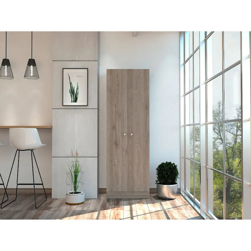 Freistehender Wäscheschrank mit 5 Einlegeböden, 23.6 in. W x 71.1 in. H