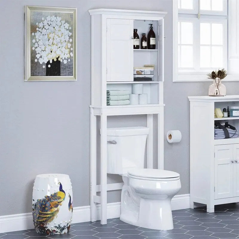 Armoire de rangement à poser au-dessus des toilettes - 7.87D x 27.36W x 65H