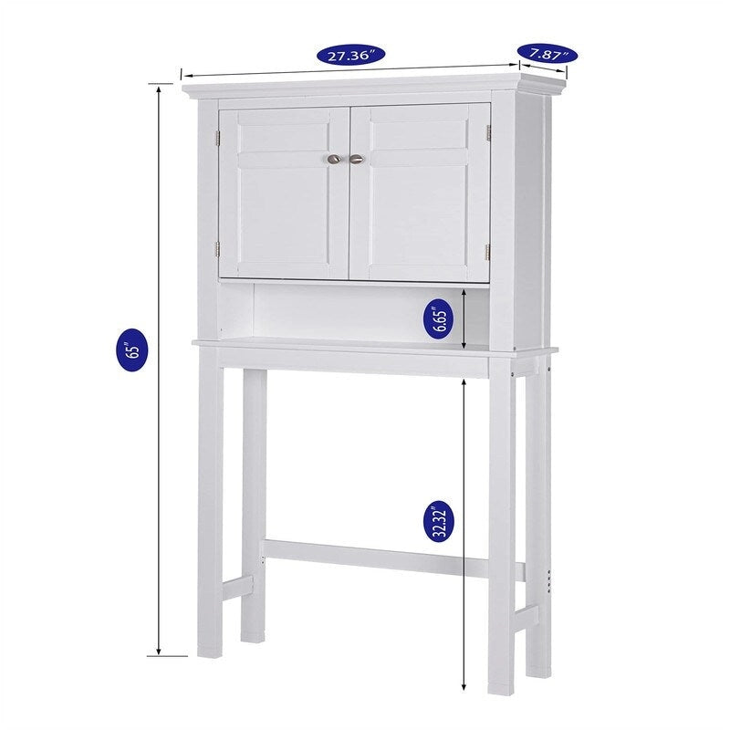 Armoire de rangement à poser au-dessus des toilettes - 7.87D x 27.36W x 65H