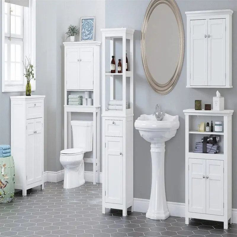 Aufbewahrungsschrank über der Toilette - 7.87D x 27.36W x 65H